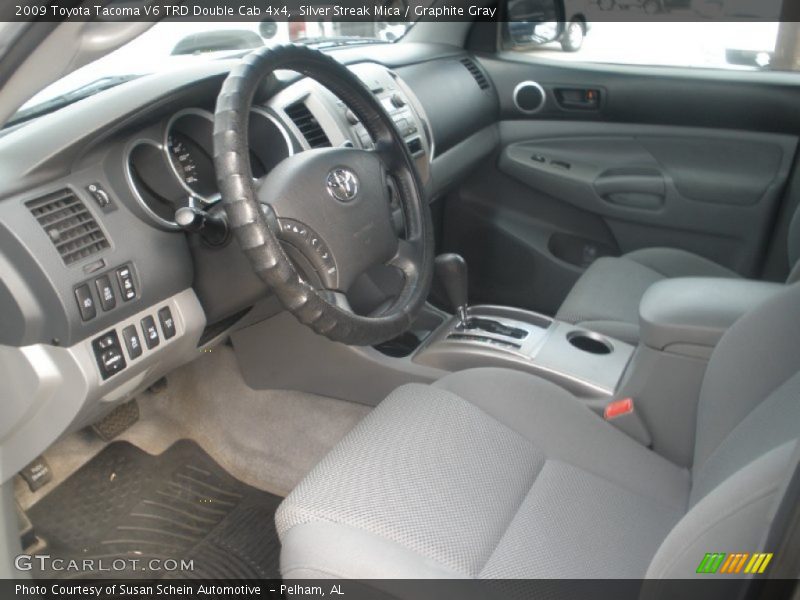 Silver Streak Mica / Graphite Gray 2009 Toyota Tacoma V6 TRD Double Cab 4x4