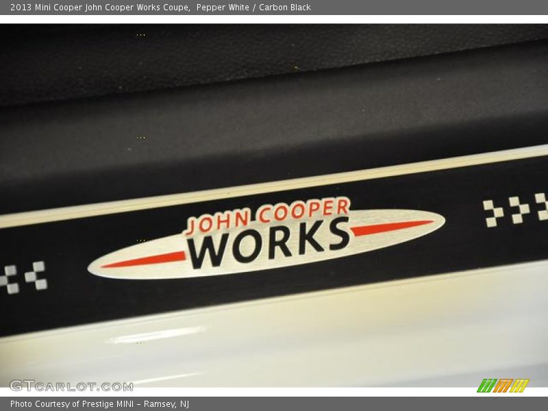 Pepper White / Carbon Black 2013 Mini Cooper John Cooper Works Coupe