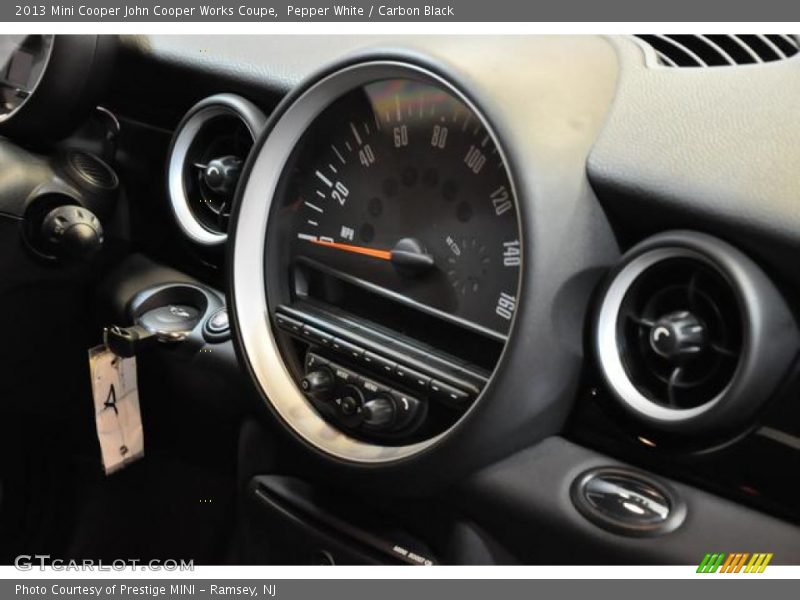 Pepper White / Carbon Black 2013 Mini Cooper John Cooper Works Coupe