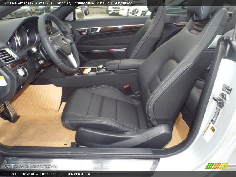 Iridium Silver Metallic / Grey/Black 2014 Mercedes-Benz E 350 Cabriolet