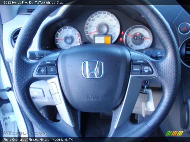 Taffeta White / Gray 2012 Honda Pilot EX