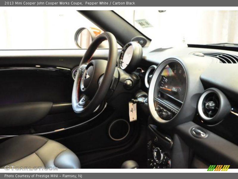 Pepper White / Carbon Black 2013 Mini Cooper John Cooper Works Coupe