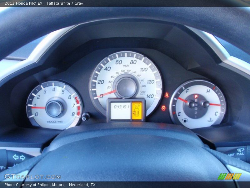 Taffeta White / Gray 2012 Honda Pilot EX