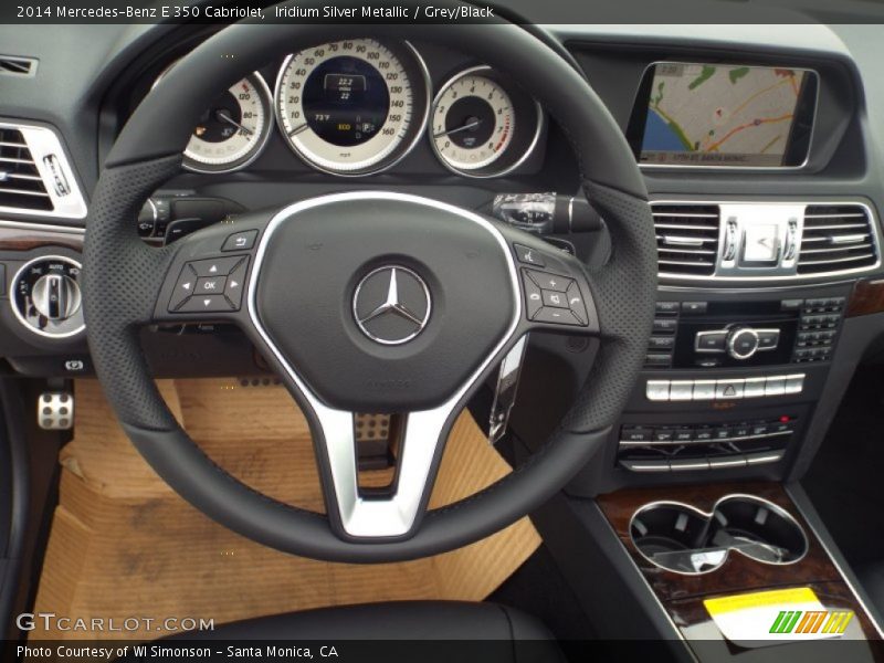 Iridium Silver Metallic / Grey/Black 2014 Mercedes-Benz E 350 Cabriolet