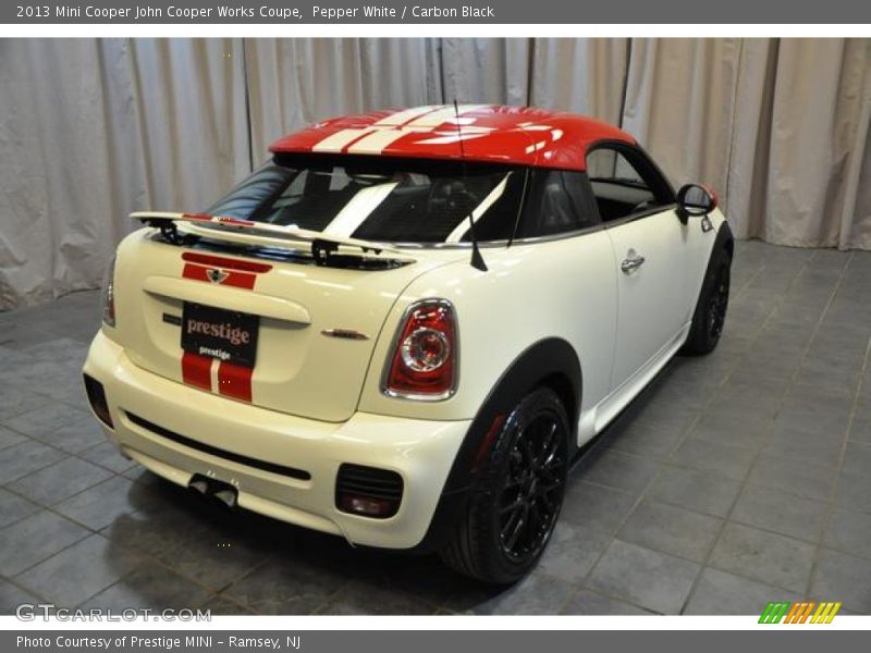 Pepper White / Carbon Black 2013 Mini Cooper John Cooper Works Coupe