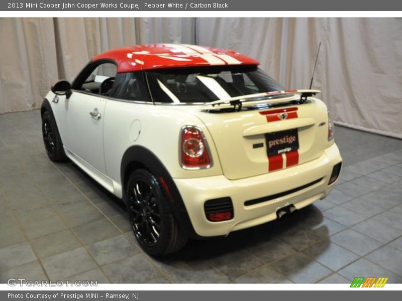 Pepper White / Carbon Black 2013 Mini Cooper John Cooper Works Coupe