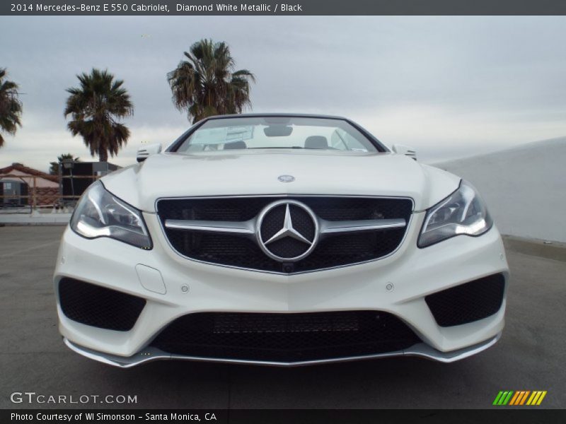 Diamond White Metallic / Black 2014 Mercedes-Benz E 550 Cabriolet