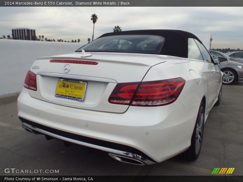 Diamond White Metallic / Black 2014 Mercedes-Benz E 550 Cabriolet