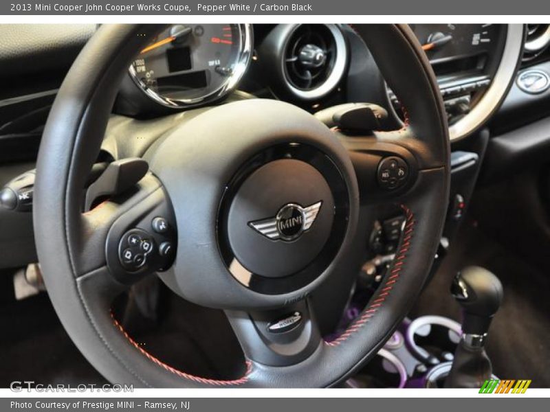 Pepper White / Carbon Black 2013 Mini Cooper John Cooper Works Coupe