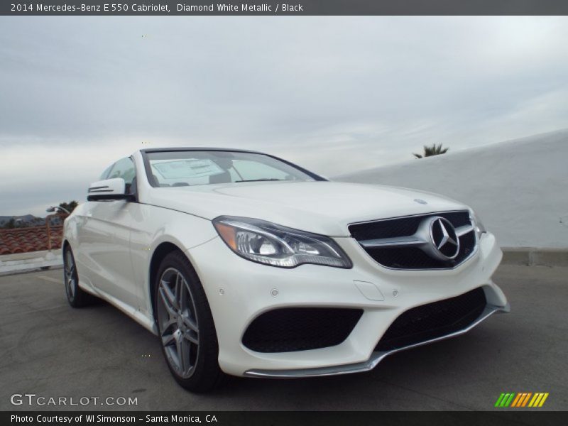 Diamond White Metallic / Black 2014 Mercedes-Benz E 550 Cabriolet
