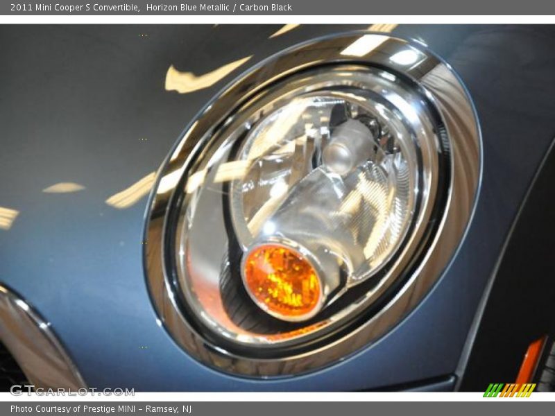 Horizon Blue Metallic / Carbon Black 2011 Mini Cooper S Convertible