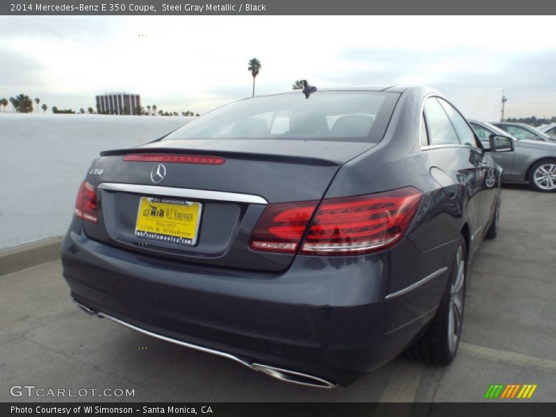 Steel Gray Metallic / Black 2014 Mercedes-Benz E 350 Coupe