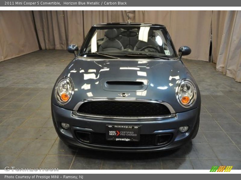 Horizon Blue Metallic / Carbon Black 2011 Mini Cooper S Convertible
