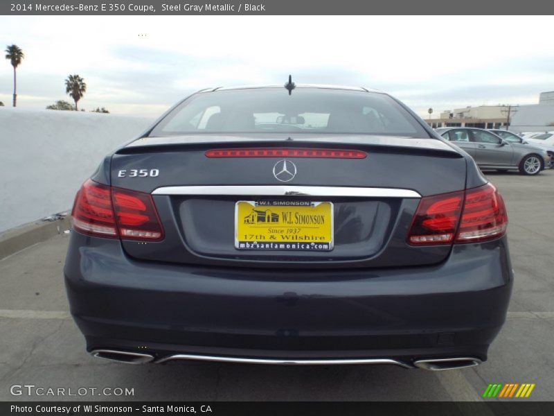 Steel Gray Metallic / Black 2014 Mercedes-Benz E 350 Coupe