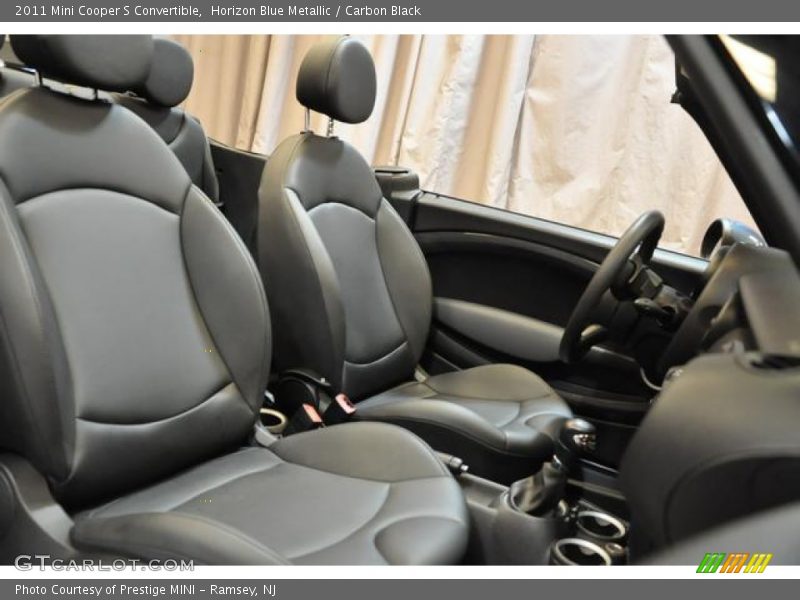 Horizon Blue Metallic / Carbon Black 2011 Mini Cooper S Convertible