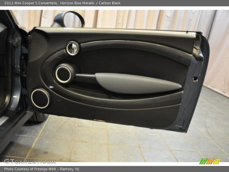 Horizon Blue Metallic / Carbon Black 2011 Mini Cooper S Convertible