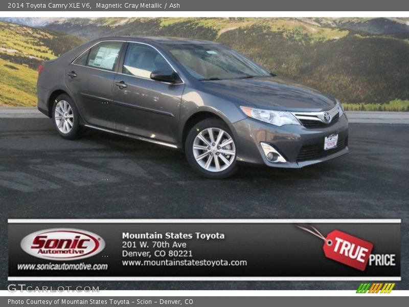 Magnetic Gray Metallic / Ash 2014 Toyota Camry XLE V6