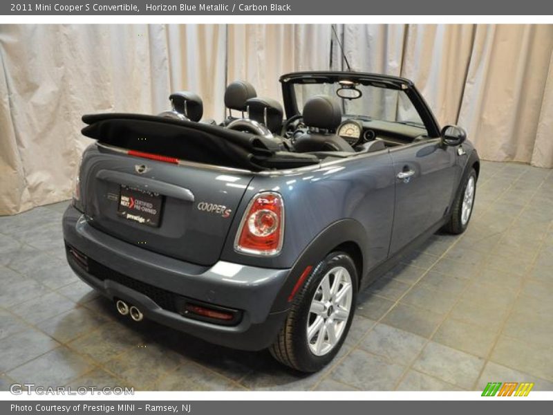 Horizon Blue Metallic / Carbon Black 2011 Mini Cooper S Convertible