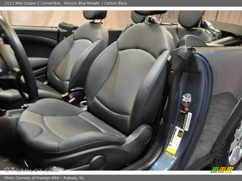 Horizon Blue Metallic / Carbon Black 2011 Mini Cooper S Convertible