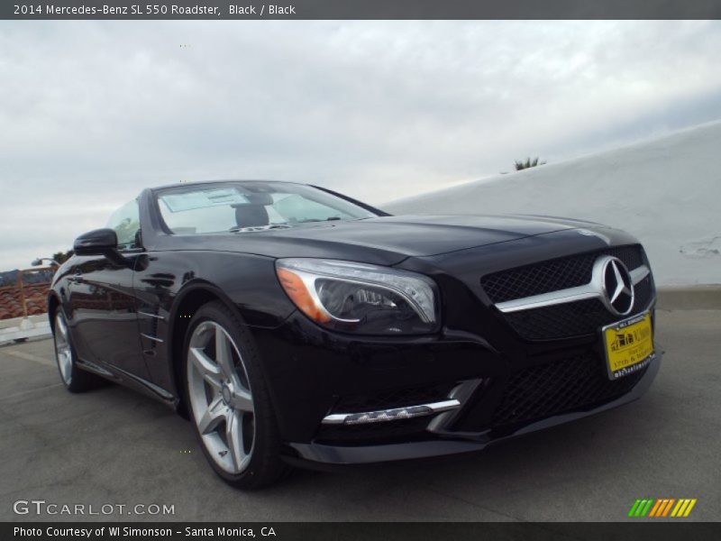 Black / Black 2014 Mercedes-Benz SL 550 Roadster