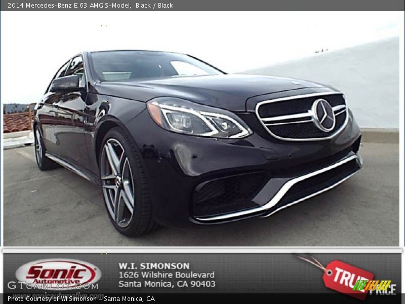 Black / Black 2014 Mercedes-Benz E 63 AMG S-Model