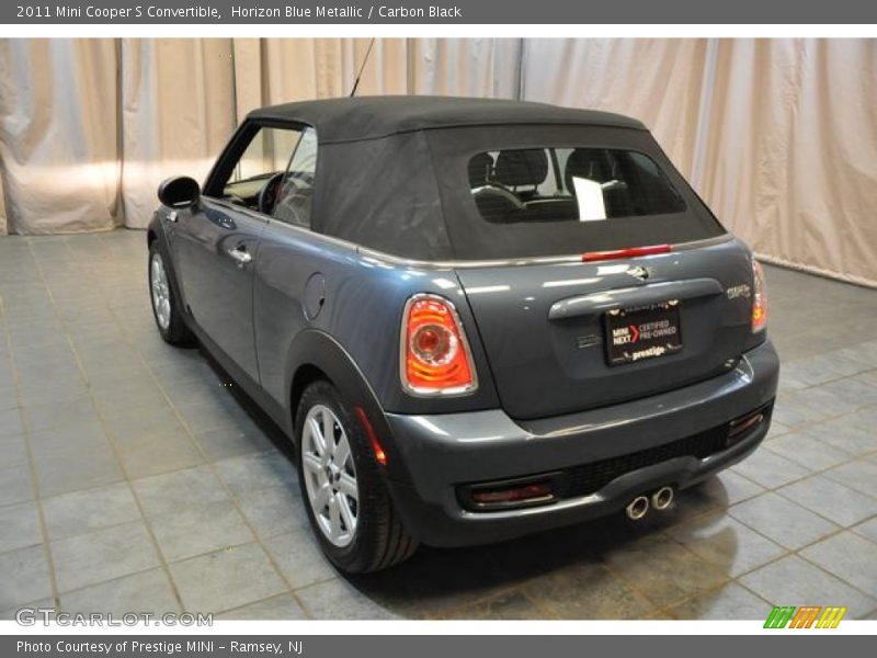 Horizon Blue Metallic / Carbon Black 2011 Mini Cooper S Convertible