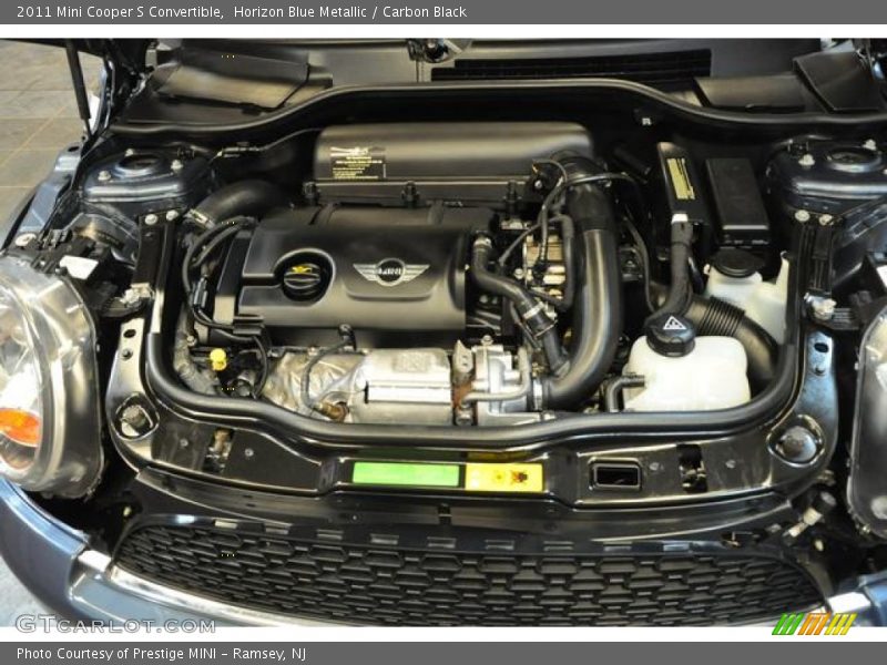 Horizon Blue Metallic / Carbon Black 2011 Mini Cooper S Convertible