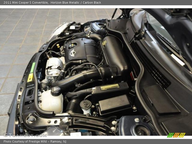 Horizon Blue Metallic / Carbon Black 2011 Mini Cooper S Convertible