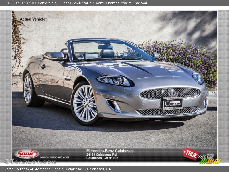 Lunar Grey Metallic / Warm Charcoal/Warm Charcoal 2012 Jaguar XK XK Convertible