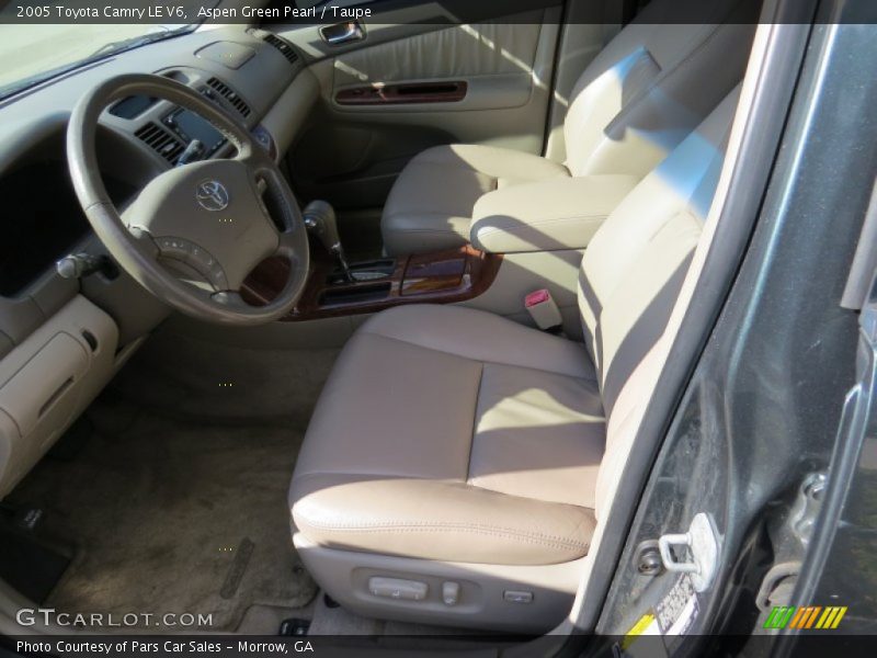 Aspen Green Pearl / Taupe 2005 Toyota Camry LE V6
