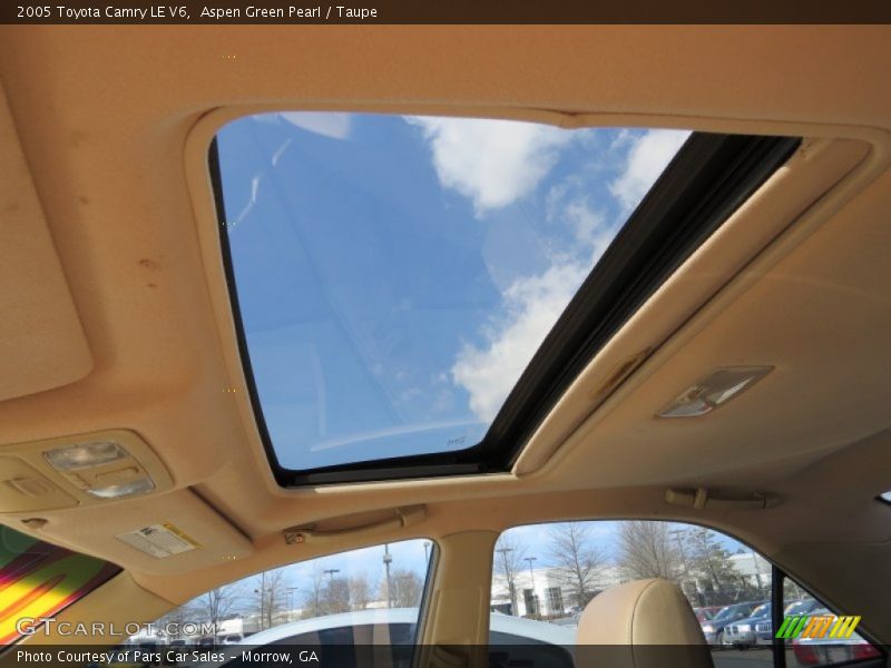 Aspen Green Pearl / Taupe 2005 Toyota Camry LE V6