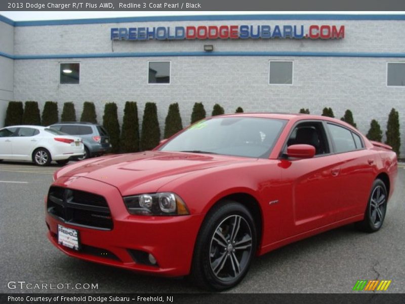 Redline 3 Coat Pearl / Black 2013 Dodge Charger R/T Plus AWD