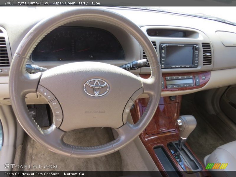 Aspen Green Pearl / Taupe 2005 Toyota Camry LE V6