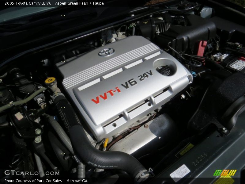 Aspen Green Pearl / Taupe 2005 Toyota Camry LE V6