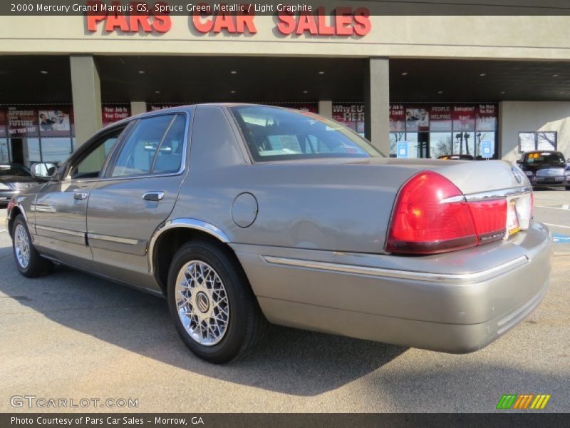Spruce Green Metallic / Light Graphite 2000 Mercury Grand Marquis GS