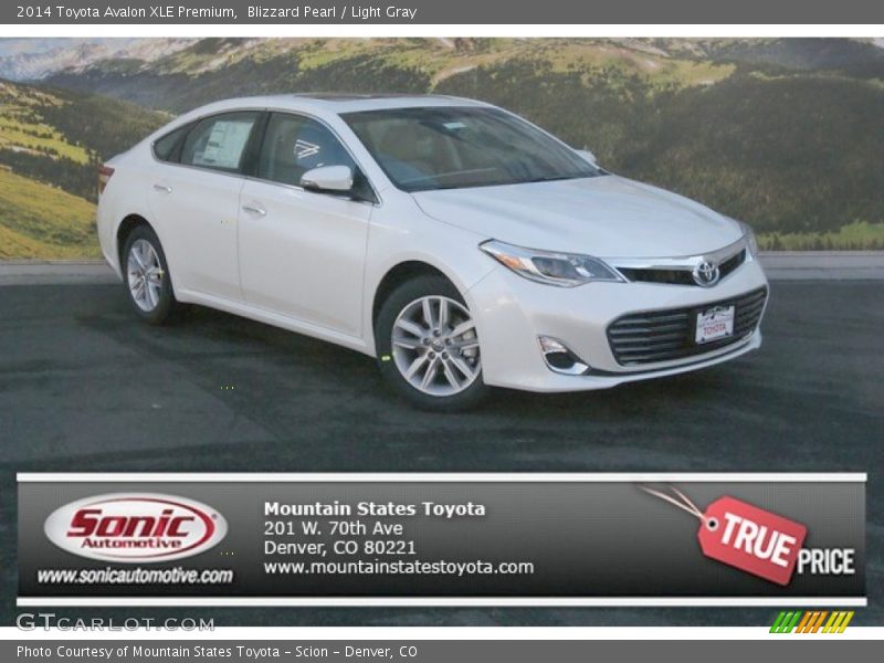 Blizzard Pearl / Light Gray 2014 Toyota Avalon XLE Premium