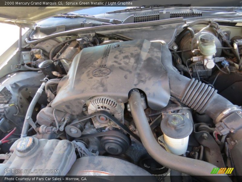 Spruce Green Metallic / Light Graphite 2000 Mercury Grand Marquis GS