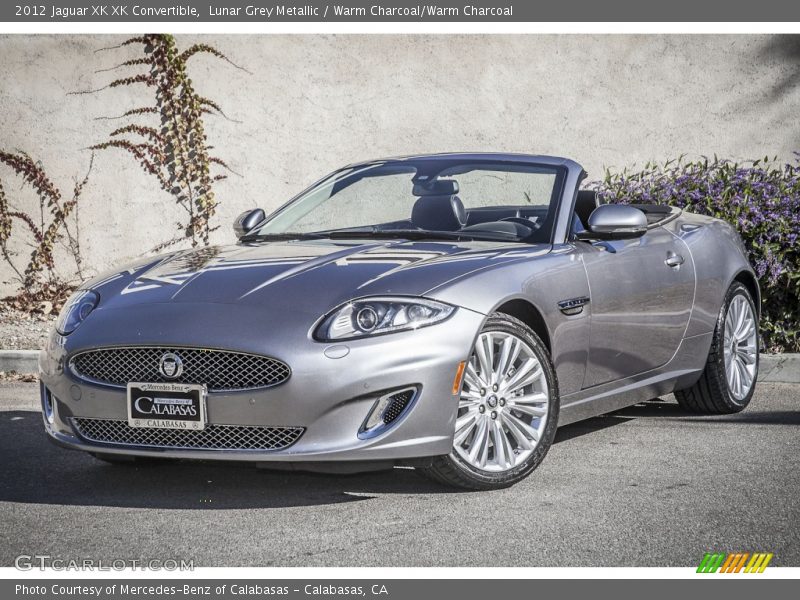 Lunar Grey Metallic / Warm Charcoal/Warm Charcoal 2012 Jaguar XK XK Convertible