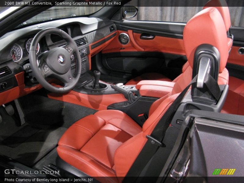 Sparkling Graphite Metallic / Fox Red 2008 BMW M3 Convertible