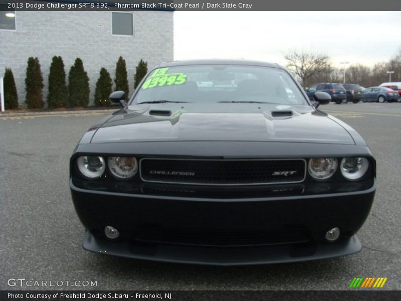 Phantom Black Tri-Coat Pearl / Dark Slate Gray 2013 Dodge Challenger SRT8 392