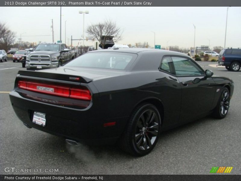 Phantom Black Tri-Coat Pearl / Dark Slate Gray 2013 Dodge Challenger SRT8 392