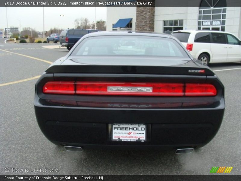 Phantom Black Tri-Coat Pearl / Dark Slate Gray 2013 Dodge Challenger SRT8 392