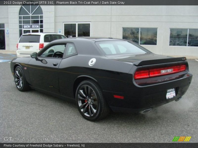 Phantom Black Tri-Coat Pearl / Dark Slate Gray 2013 Dodge Challenger SRT8 392