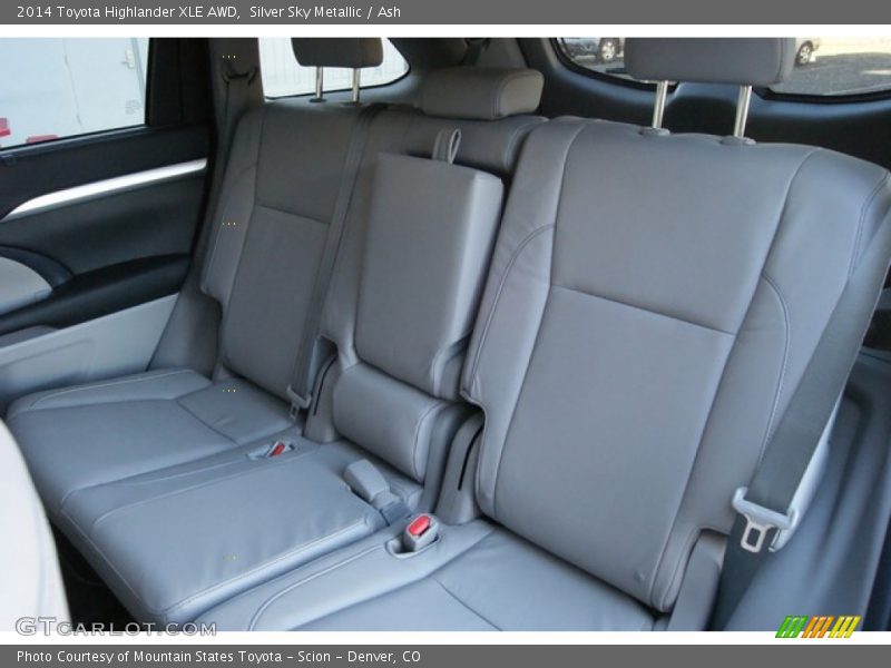 Rear Seat of 2014 Highlander XLE AWD