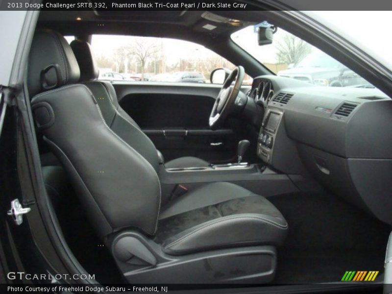 Phantom Black Tri-Coat Pearl / Dark Slate Gray 2013 Dodge Challenger SRT8 392
