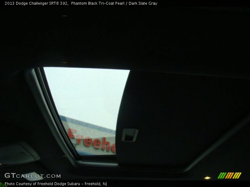 Phantom Black Tri-Coat Pearl / Dark Slate Gray 2013 Dodge Challenger SRT8 392