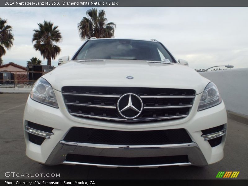 Diamond White Metallic / Black 2014 Mercedes-Benz ML 350