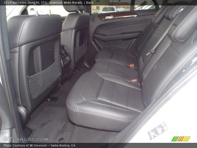 Diamond White Metallic / Black 2014 Mercedes-Benz ML 350