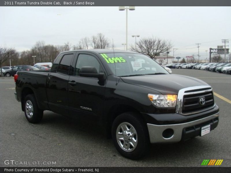 Black / Sand Beige 2011 Toyota Tundra Double Cab