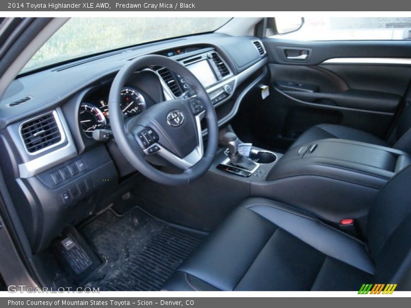  2014 Highlander XLE AWD Black Interior